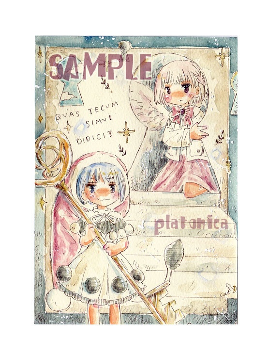 *原画(4枚)*『東方』サグドレちゃん☽蓮メリちゃん、創作