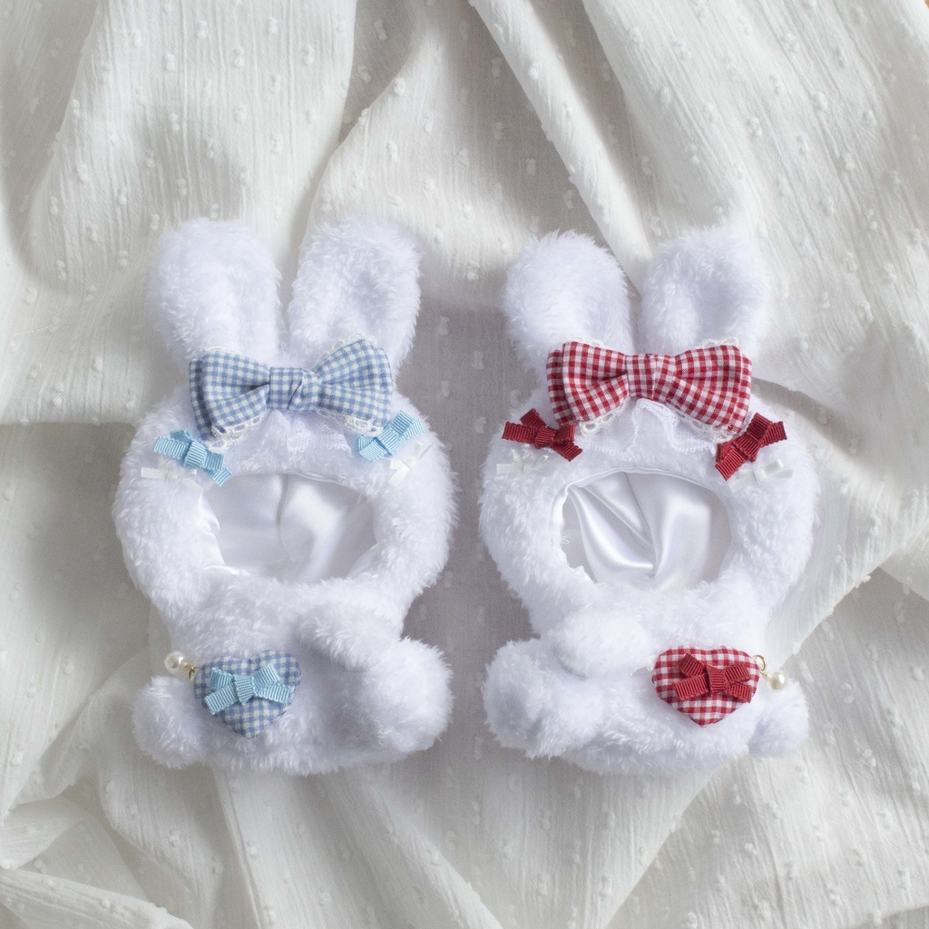 Gingham ribbon rabbitᕱ⑅︎ᕱ"