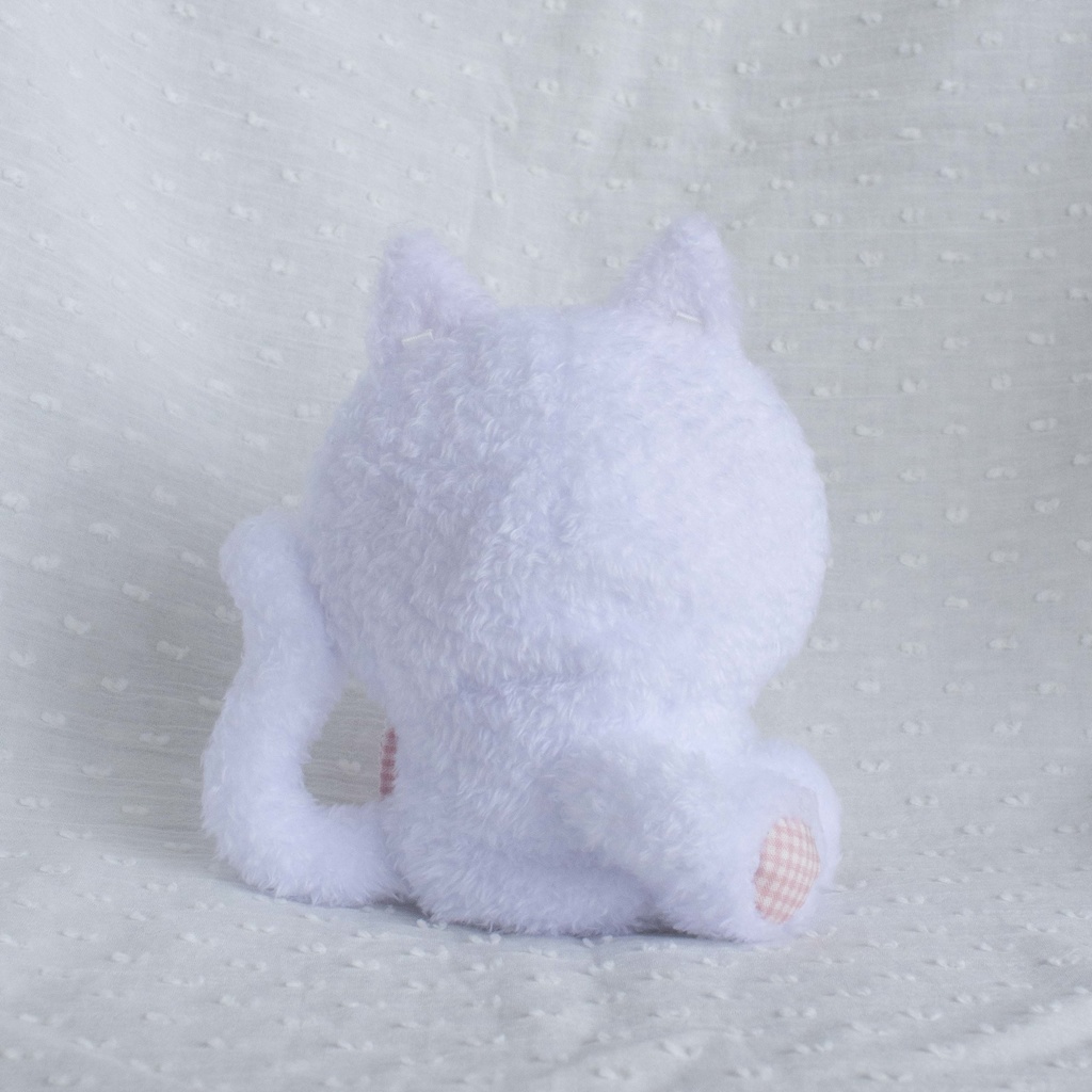 おすわりねこの着ぐるみ(Gingham ribbon)