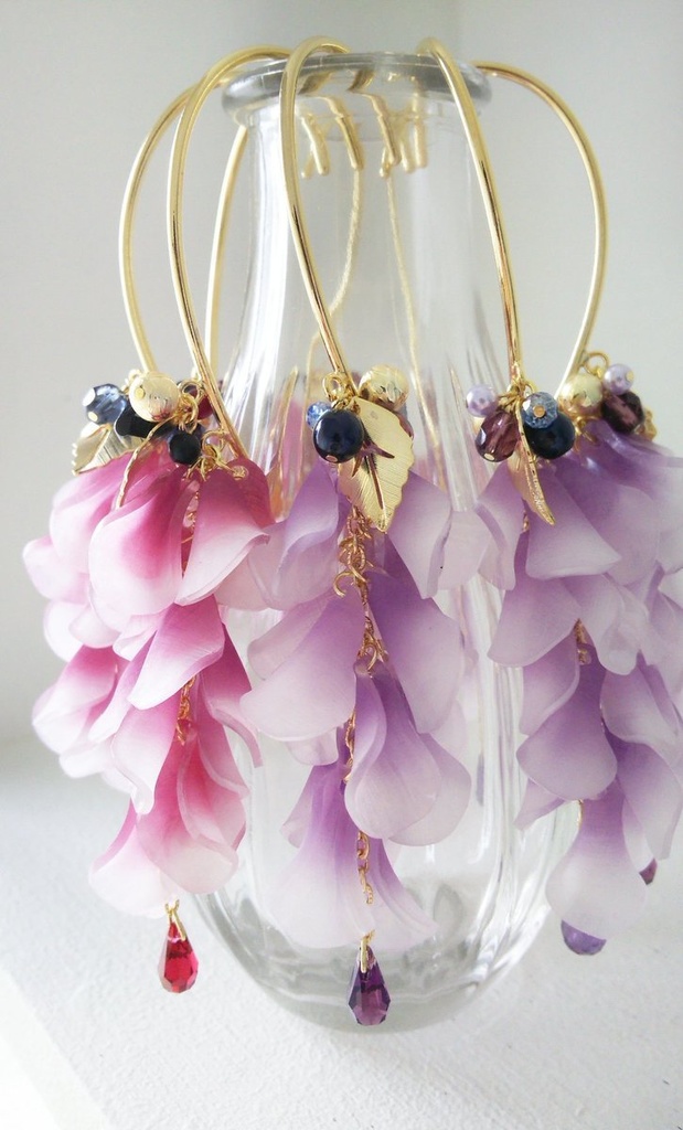 【刀剣乱舞】いつゆいのよそおい　藤のイヤーフック【頒布終了】