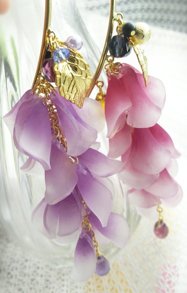 【刀剣乱舞】いつゆいのよそおい 藤のイヤーフック【頒布終了】