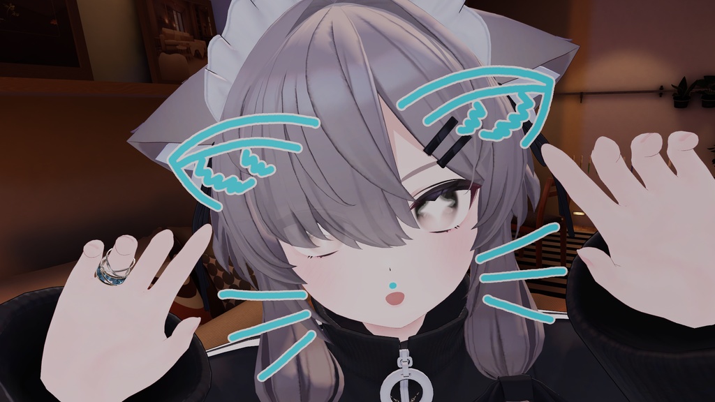 【MA設定済み】けもかわ♡ けもけもラクガキ 3Dテクスチャ