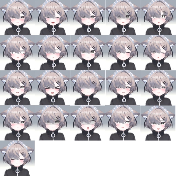 真冬ちゃんふにゃオス表情21セット - ななしショップ - BOOTH