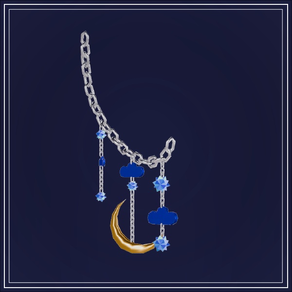 【MA設定済み|8アバター対応】夜空のイヤリング