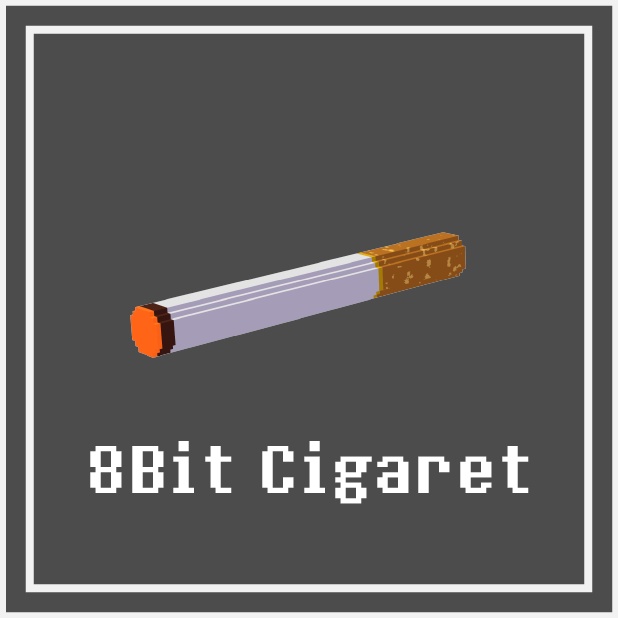 【11アバター対応】【MA対応・設定済み】【ギミック付き!】8Bit Cigaret