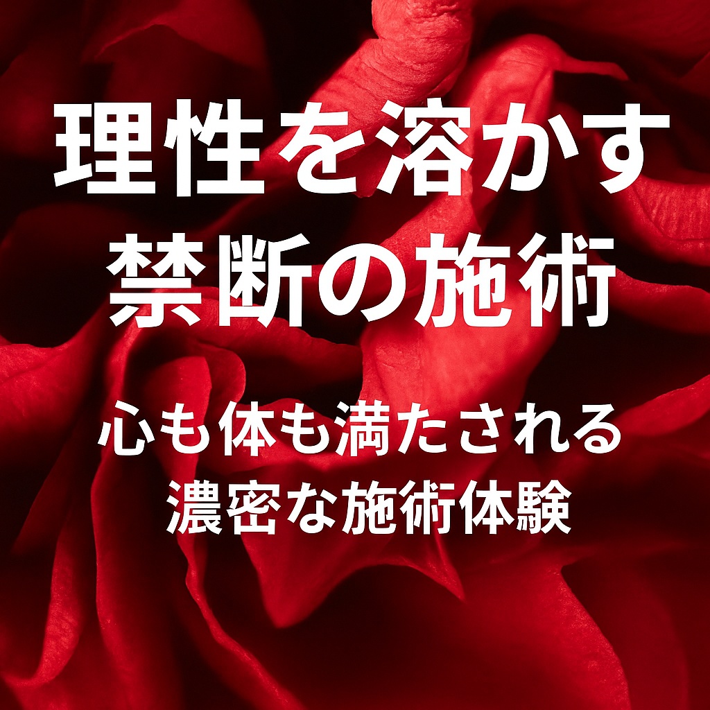🔥理性崩壊。禁断のメンズエステ販促ビジュアル🔥