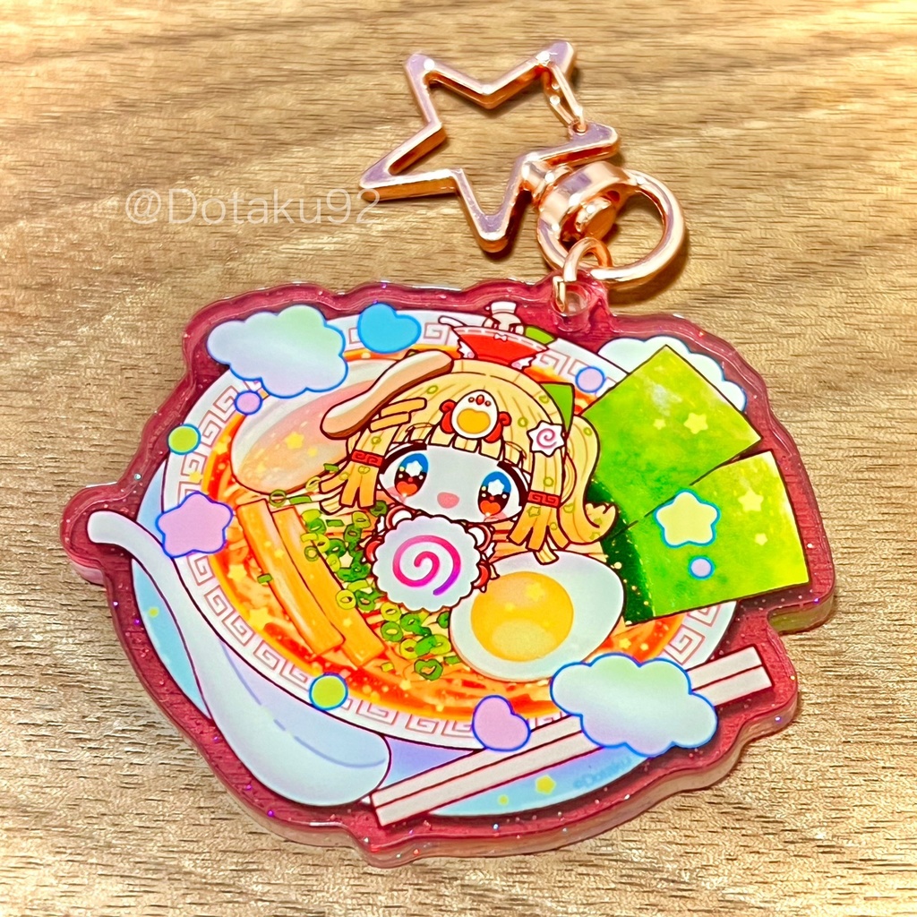 魔法少女⭐︎ら〜めん ラメアクリルキーホルダー