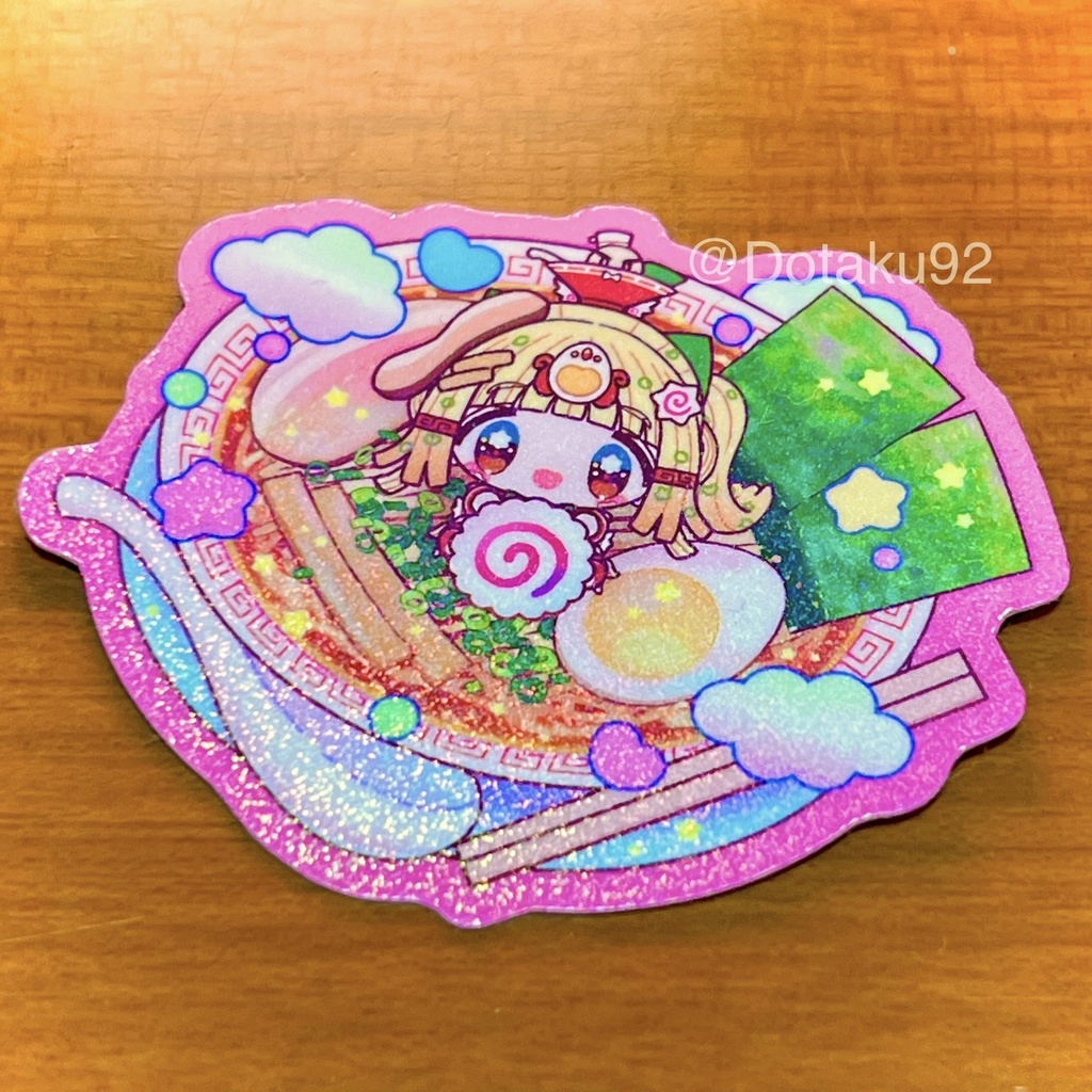 魔法少女⭐︎ら〜めん きらきらステッカー