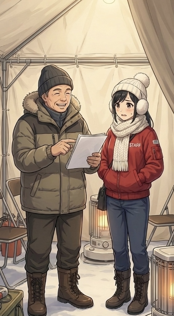 【AI】顔出し着ぐるみ女子・かな #1 〜雪まつりスタッフ編〜