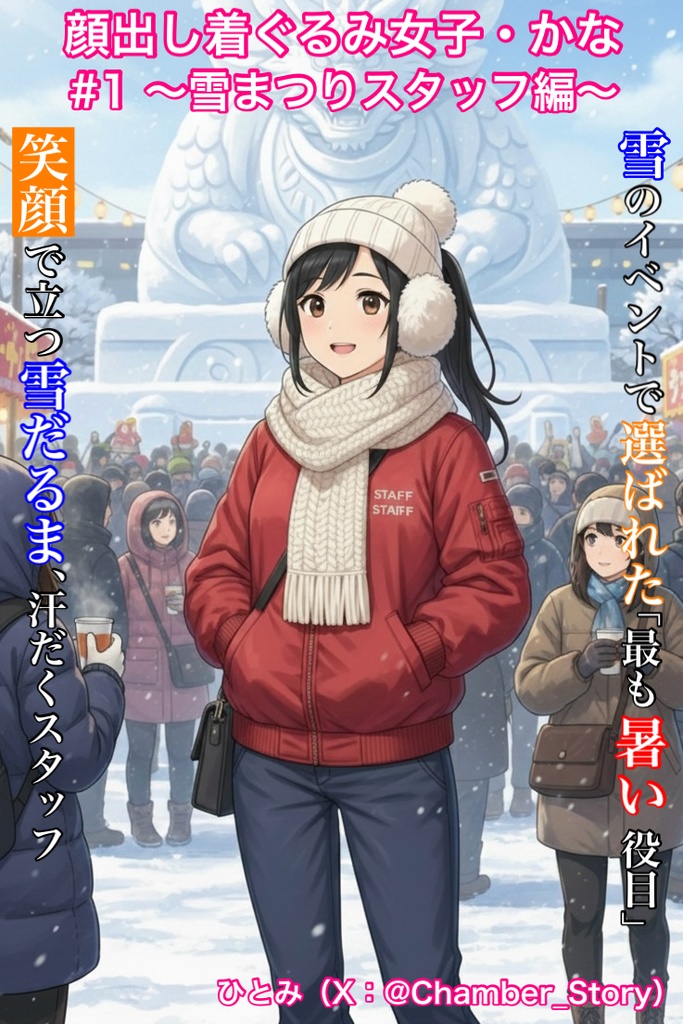 【AI】顔出し着ぐるみ女子・かな #1 〜雪まつりスタッフ編〜