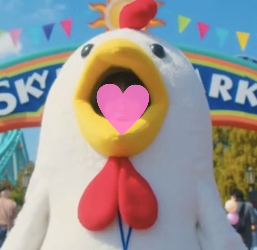 【プレミアム版・AI動画】ニワトリのマスコットキャラになった従業員・ゆき