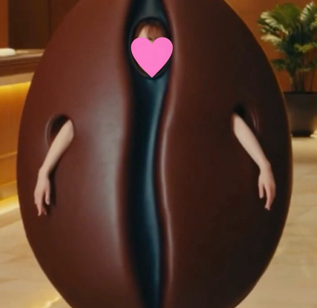 【AI動画・縦】特殊な顔出し着ぐるみ姿で仕事をするホテル従業員・まお 10本セット+特別付録