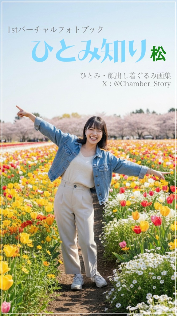 【AI生成】1stバーチャルフォトブック　ひとみ知り　顔出し着ぐるみ画集【松】