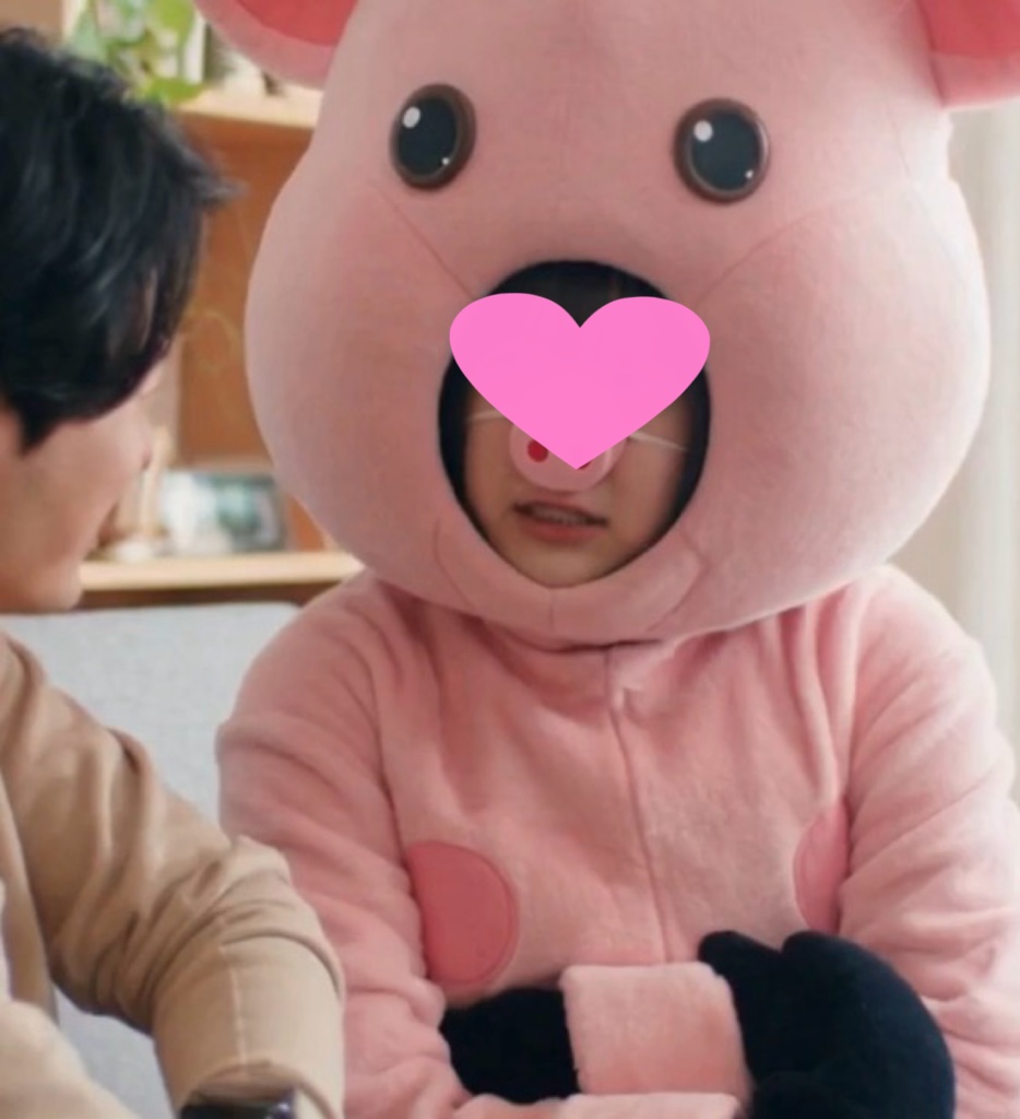 【AI動画・横】豚の罰ゲーム・かおり