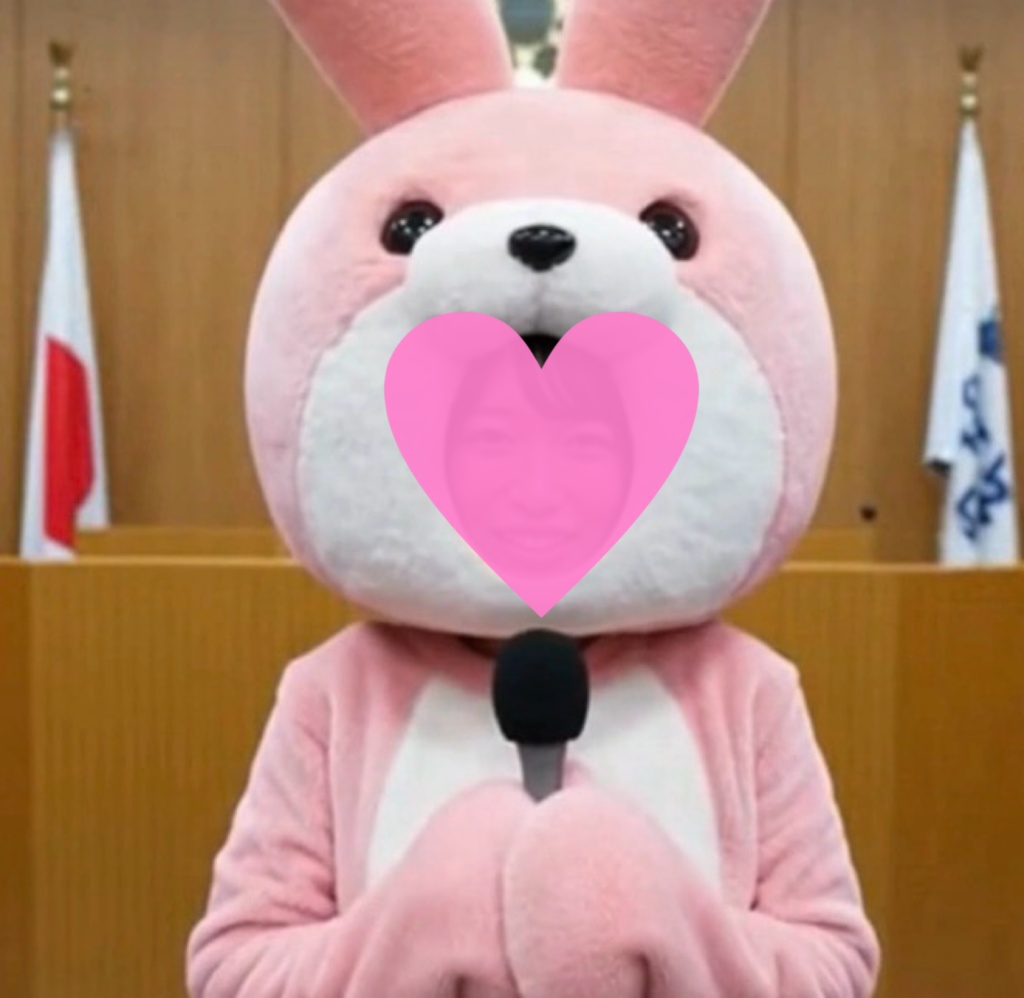 【AI動画・横】市の紹介をする市役所職員・ふみかウサギ