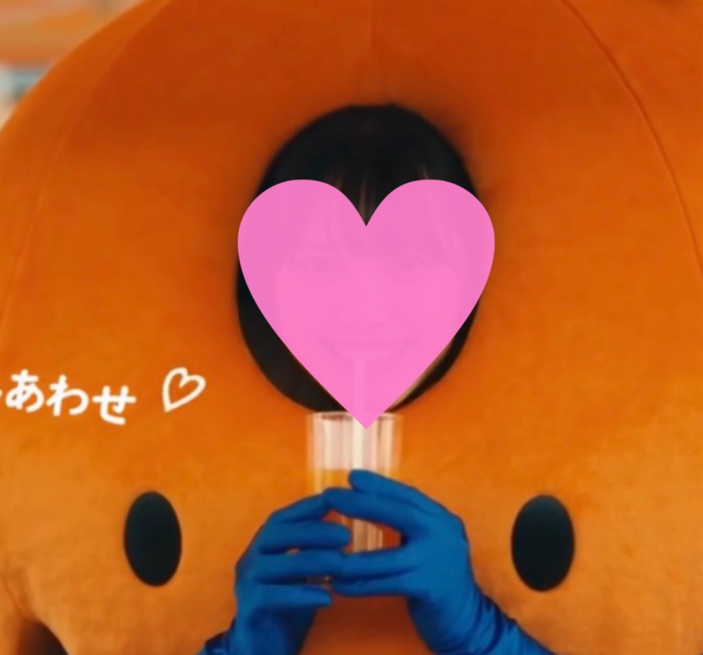 【AI動画・横】オレンジ姿でジュース販売&CM