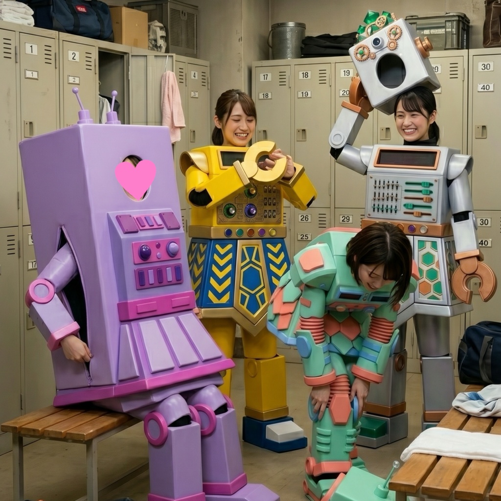 【AI生成】ロボットのうた 4種63枚