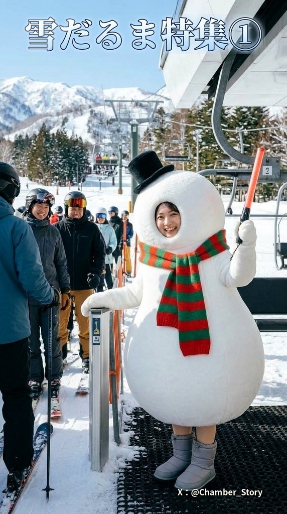 【AI生成】雪だるま特集① 9種80枚