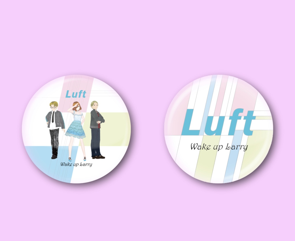 Luft、空ゾウ缶バッジ3種セット