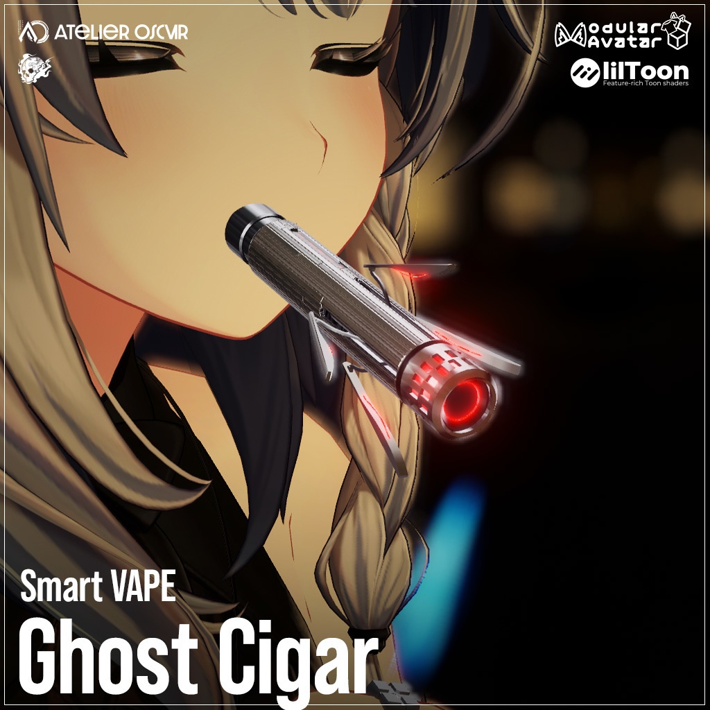 【電子タバコギミック】スマートVAPE - Ghost Cigar -【MA設定済】