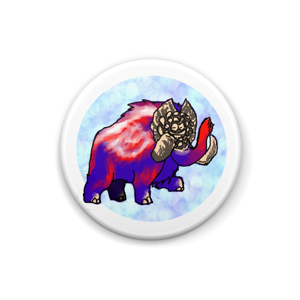 【MH】ガムート缶バッジ