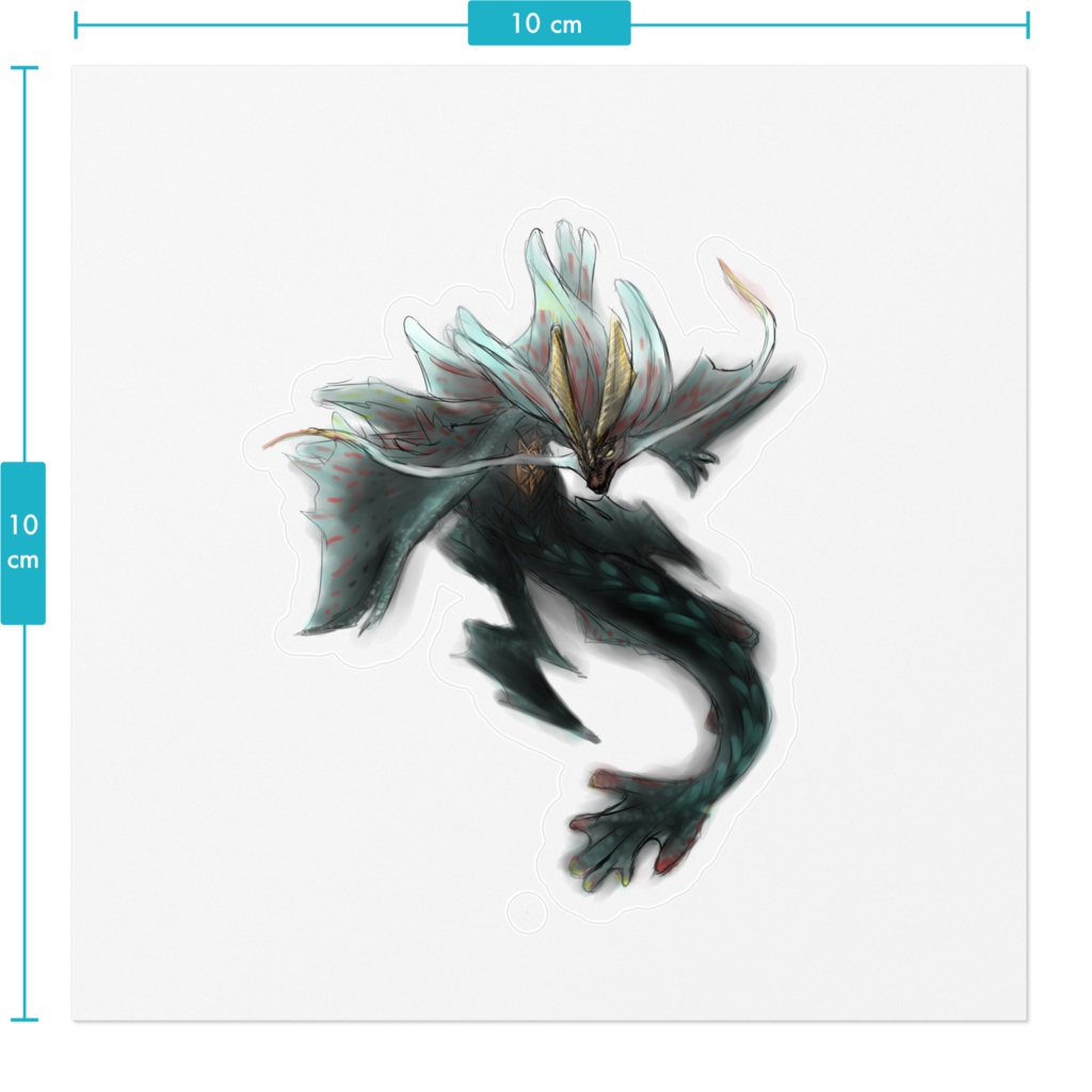 【MH】アマツマガツチ クリアステッカー