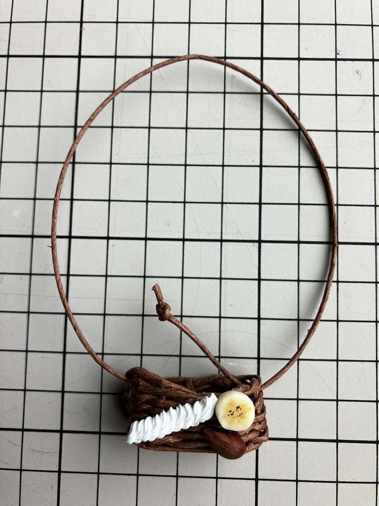 1/6サイズ相当肩がけかご風フルーツバッグ