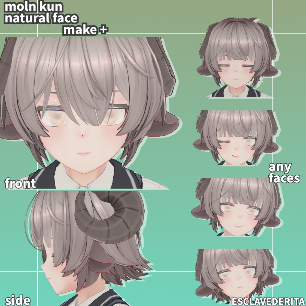 moln-kun_natural-facemeake+omakeye set【moln専用】