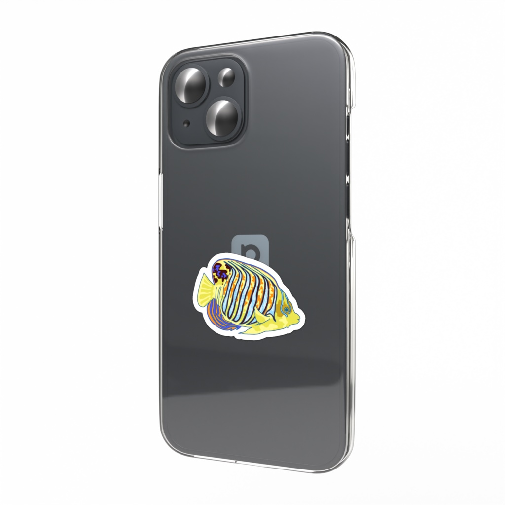 そこのお前もスマホとかパソコンにニシキヤッコ泳がせようぜステッカー