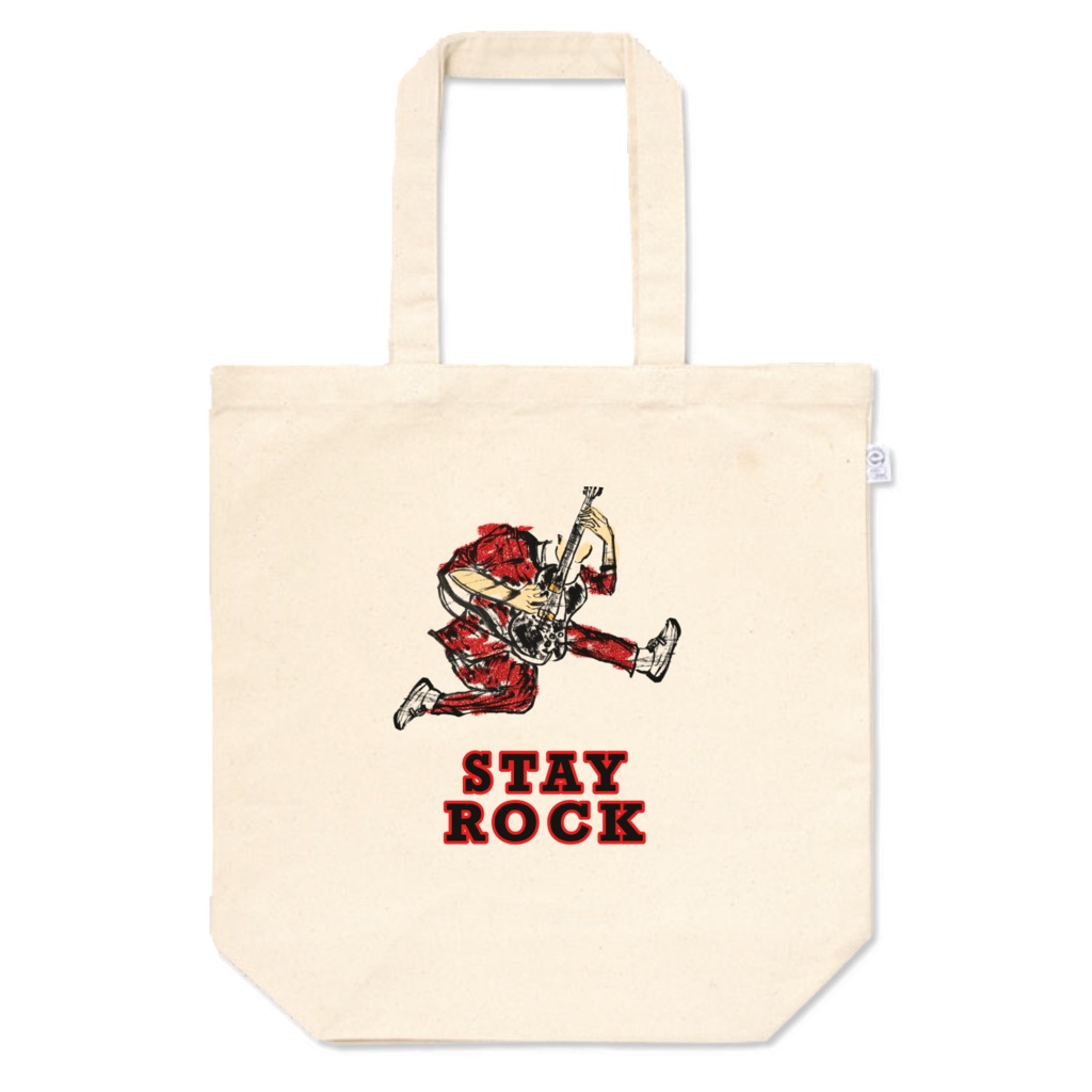 ロックでいようぜトートバッグ