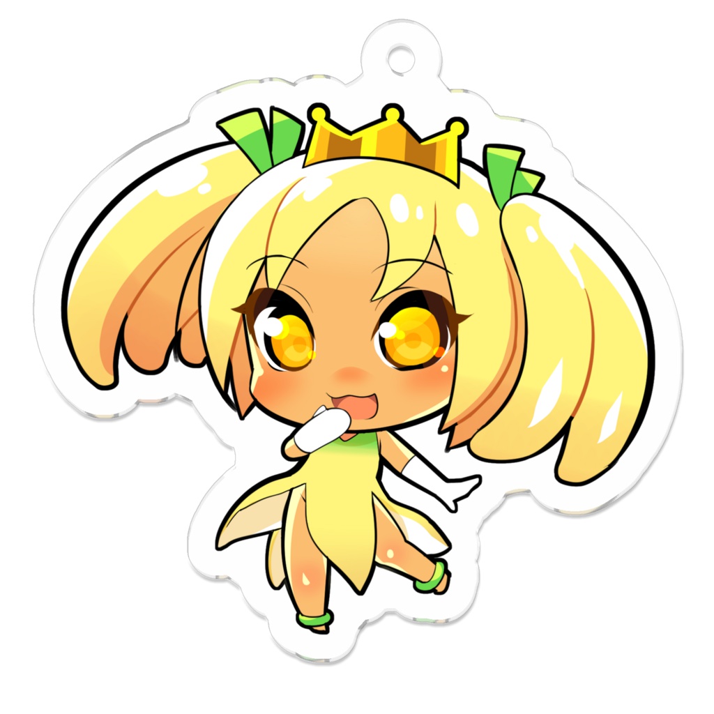 バーチャルバナナのアクリルキーホルダー