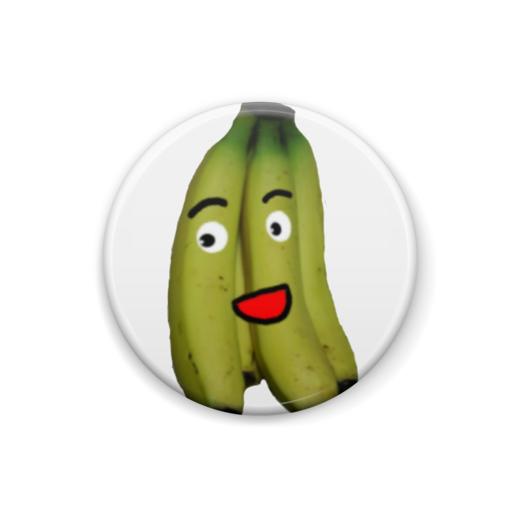 初代バーチャルバナナの缶バッチ