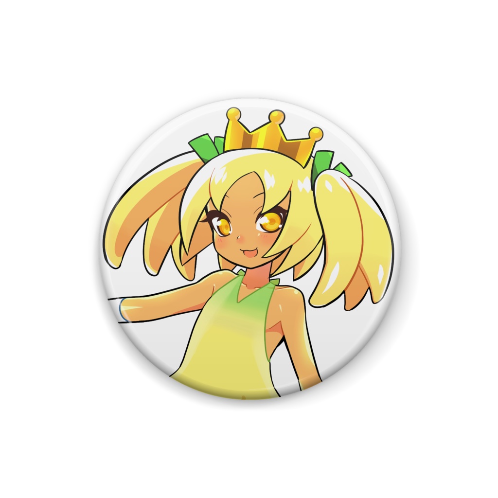 現在のバーチャルバナナの缶バッチ_B