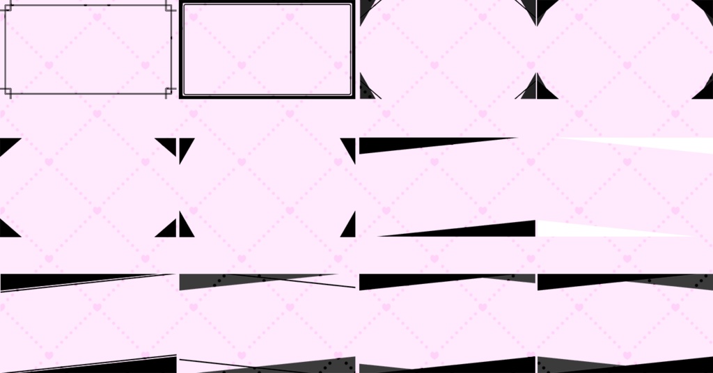 【サムネ素材】シンプルサムネフレーム素材36種【無料サンプルあり!】