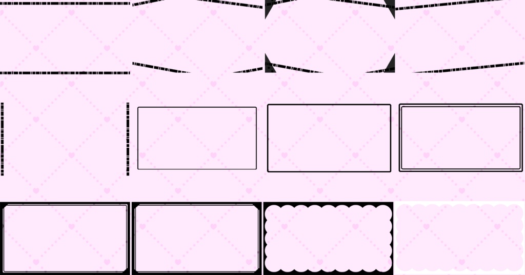 【サムネ素材】シンプルサムネフレーム素材36種【無料サンプルあり!】