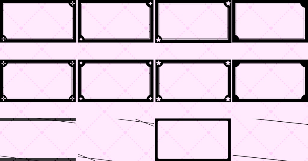 【サムネ素材】シンプルサムネフレーム素材36種【無料サンプルあり!】