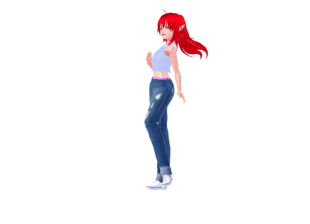 Elfie Elf Model, Jeans, Top, Shoes - Anime-Art - 9/9