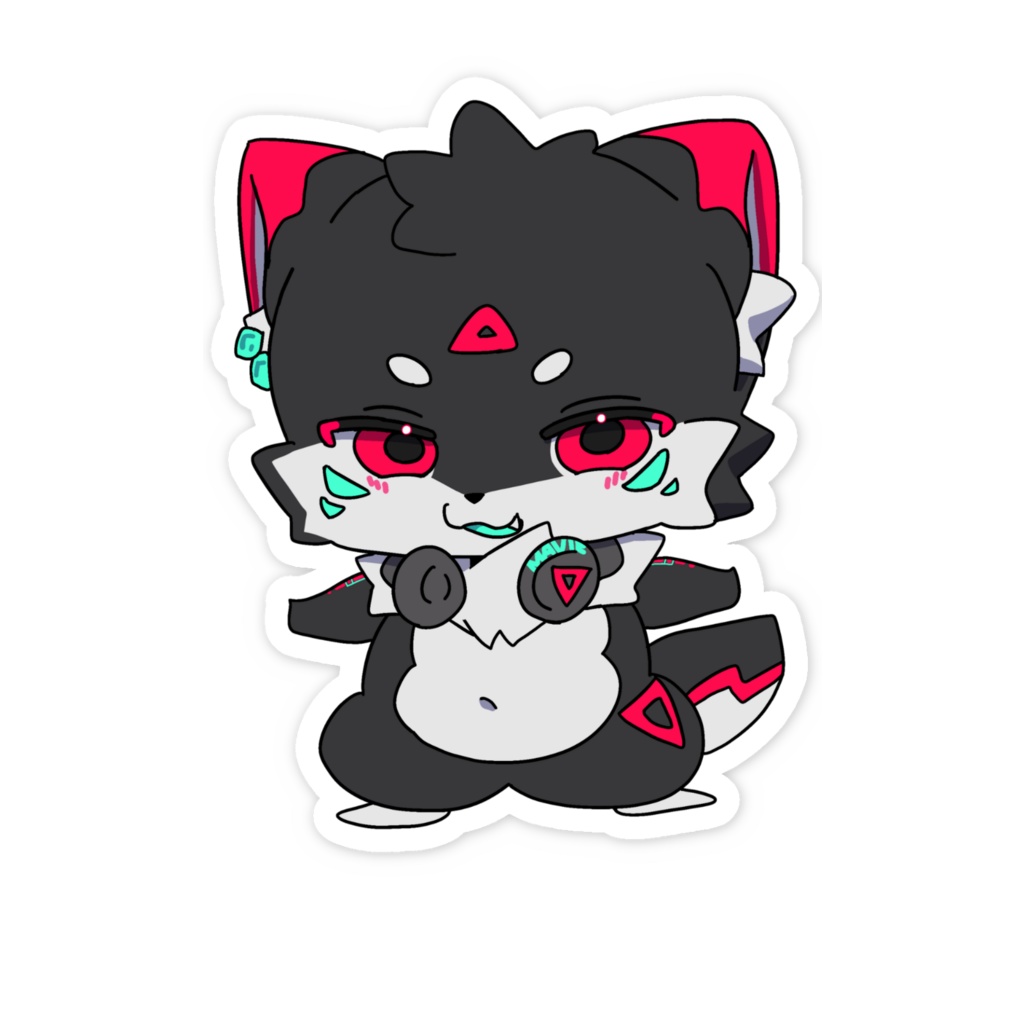 【まびぃぬ】 あーしのとおせんぼスマホステッカー