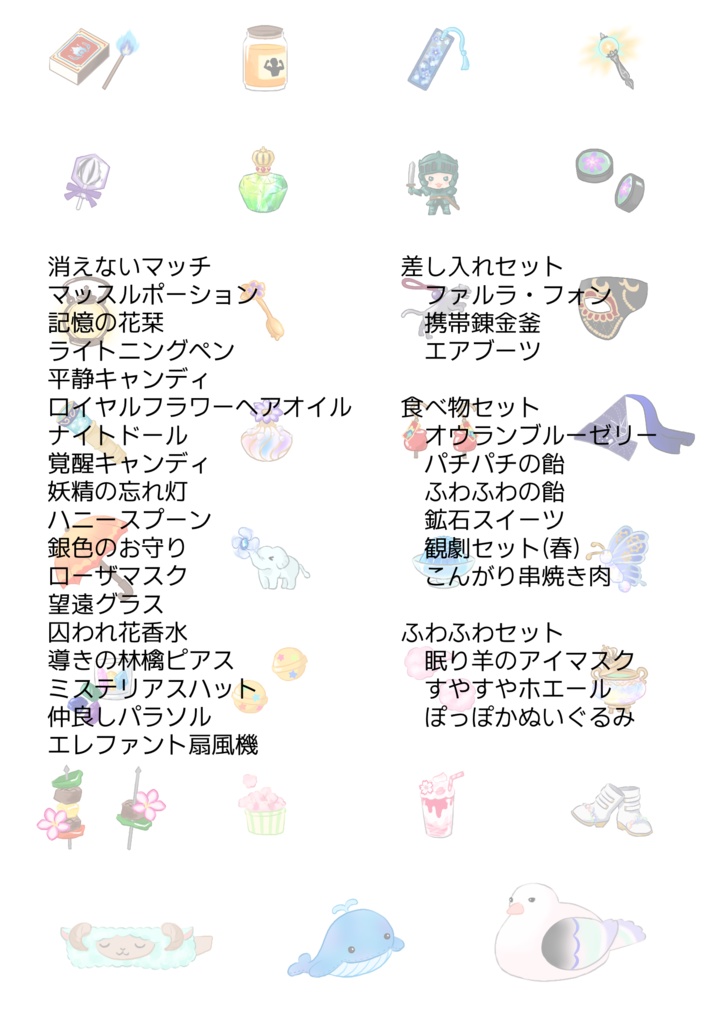 錬金釜アクリルスタンド+術具シールセット