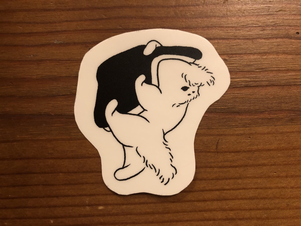 浮遊する猫のステッカー、ver.2