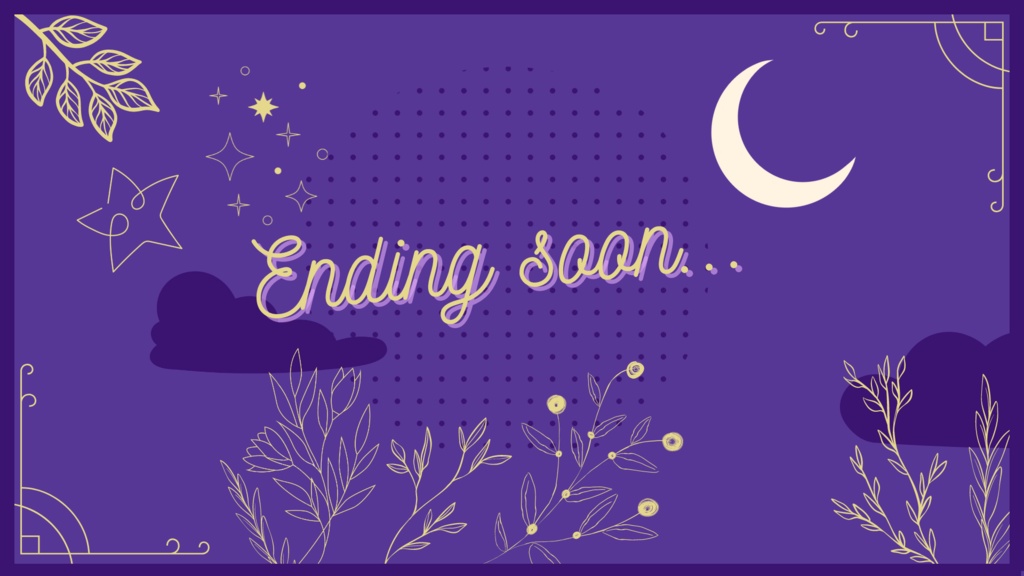 Night plant stream background set