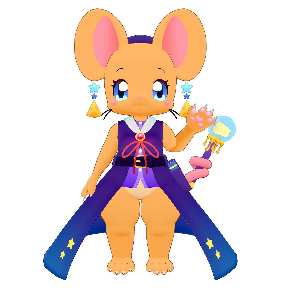 オリジナル3Dモデル「うぃっチュ」(Witchu)