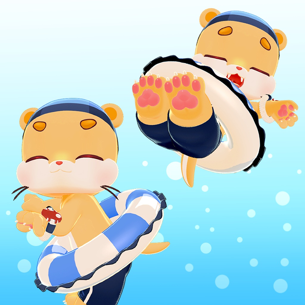 オリジナル3Dモデル「みずかわ」(Mizukawa)