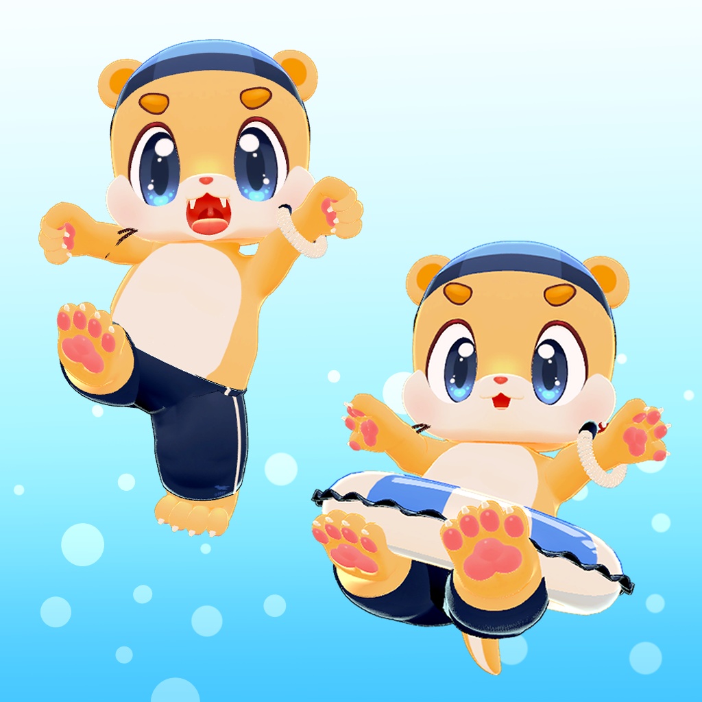 オリジナル3Dモデル「みずかわ」(Mizukawa)