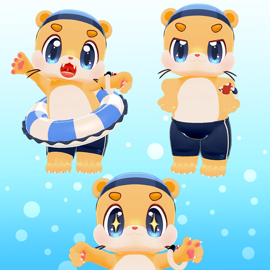 オリジナル3Dモデル「みずかわ」(Mizukawa)