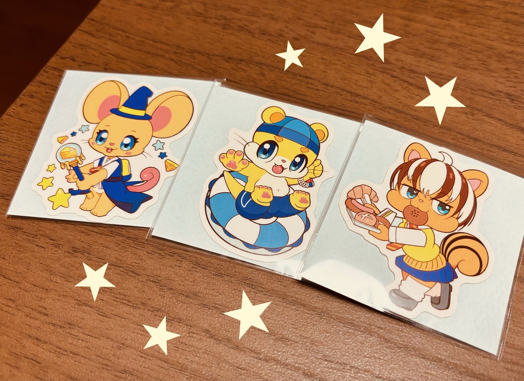 ［ダイカットシールA］うぃっチュ　みずかわ　しま