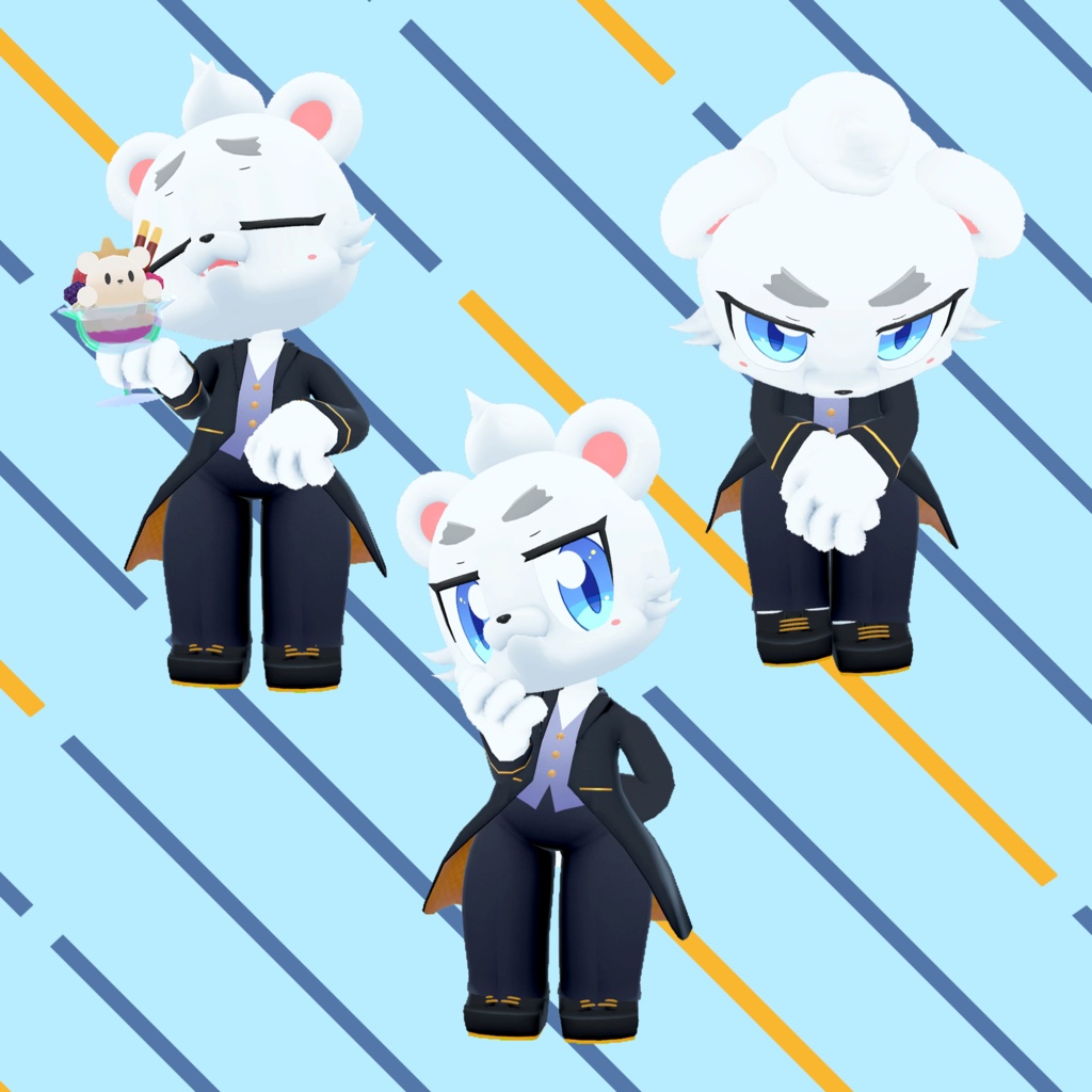 オリジナル3Dモデル「弟熊のゆうと」(Yuto)