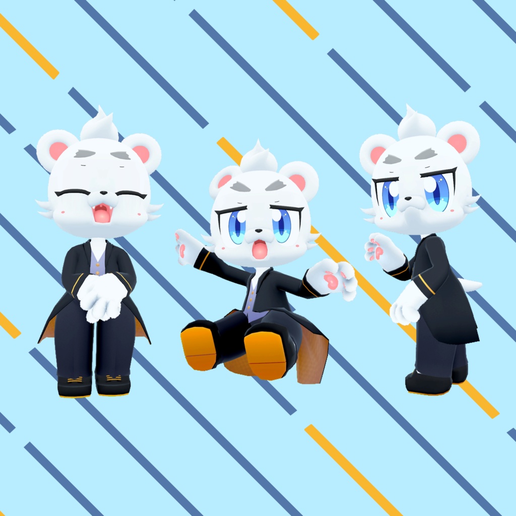 オリジナル3Dモデル「弟熊のゆうと」(Yuto)