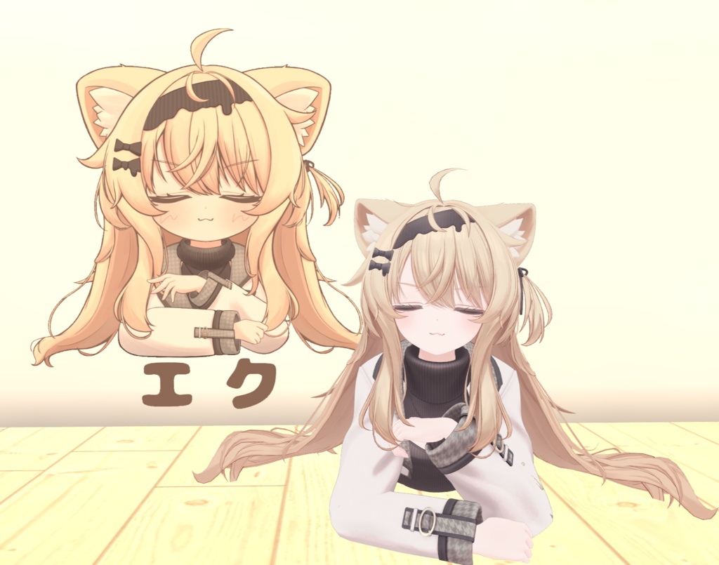【VketRealまんまるや。来場者特典】VRChat専用Boopスタンプ&ステッカー