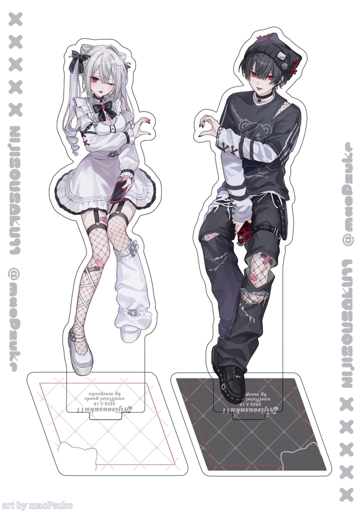 【にじそ11】葛葉・サーニャ 猫耳地雷アクリルスタンド